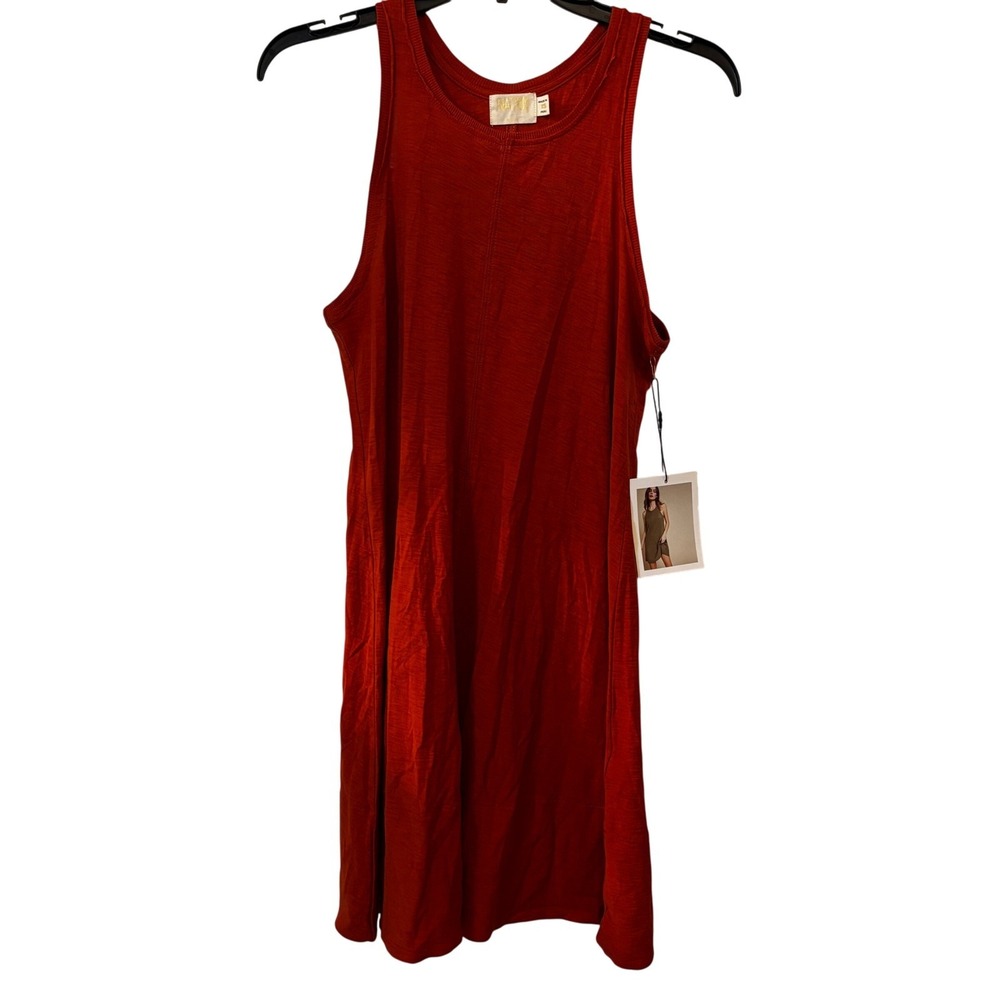 NATION Los Angeles LTD Women's Dress XS‎ NWT Sleeveless Rust 100% Pima Coton